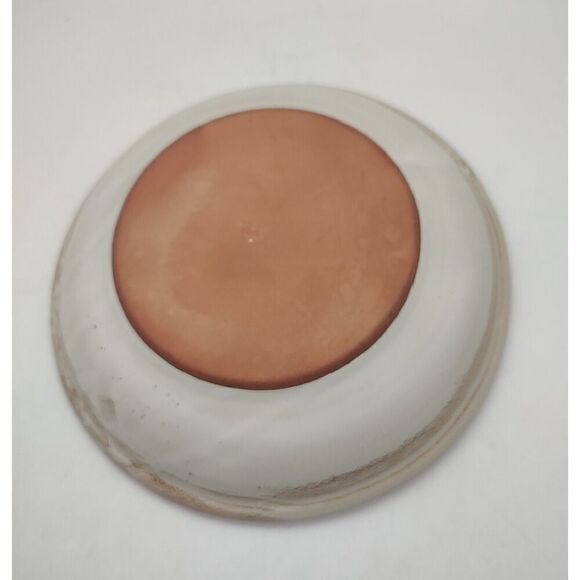 Art Pottery Bowl Dish With Roses / Purple Hues Applied Flowers Mother's Day - Picture 4 of 9